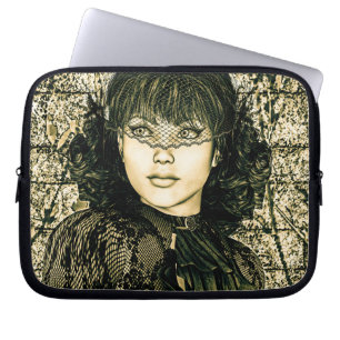 Vintage Lady Laptopschutzhülle
