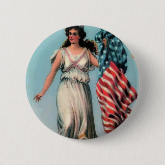 Vintage Lady Liberty Button