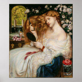 Vintage Lady Lilith by Dante Gabriel Rossetti      Poster