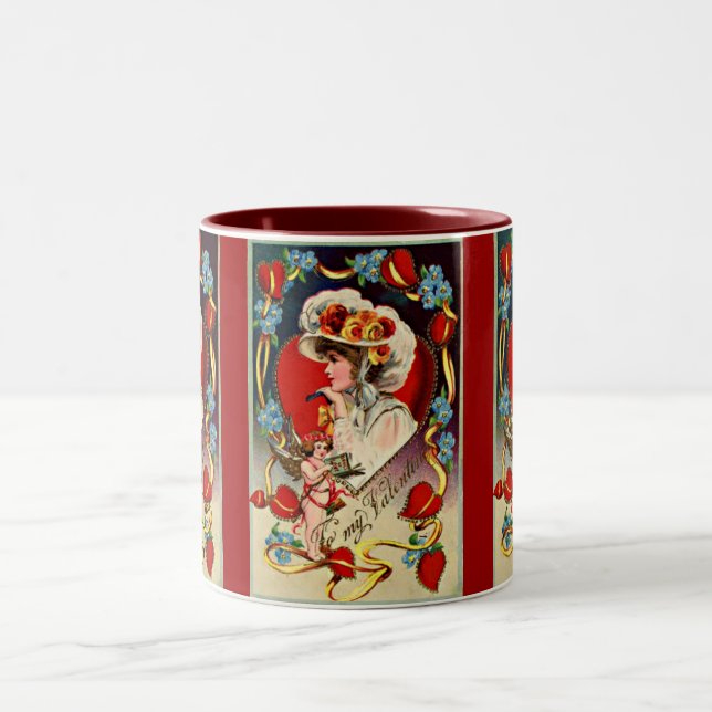 Vintage Lady My Valentine Mug (Centre)