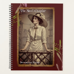 Vintage Lady Next Kapitel Zitat Red Journal Planer