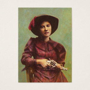Vintage Lady Outlaw ACEO Geschäftskarte