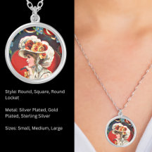 Vintage Lady Valentine Necklace