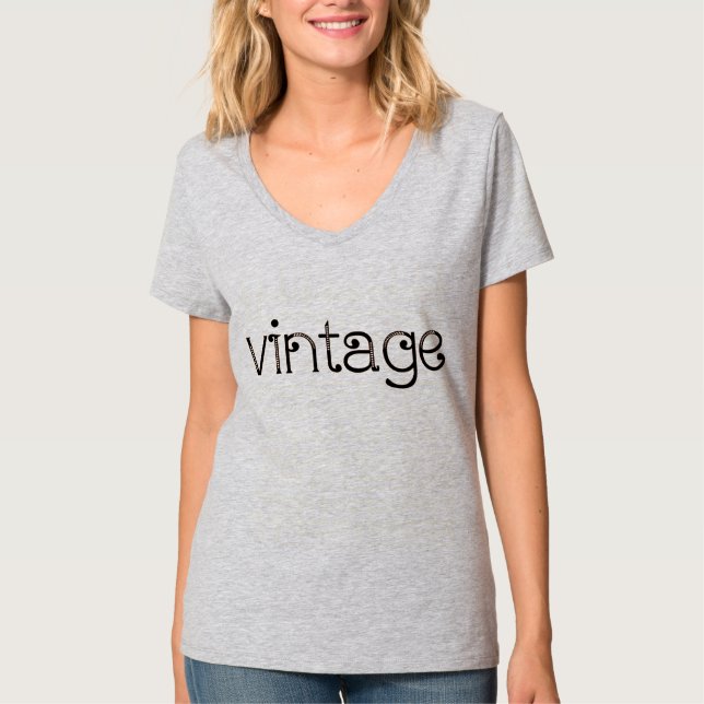 Vintage Ladys Hübsch T-Shirt (Vorderseite)