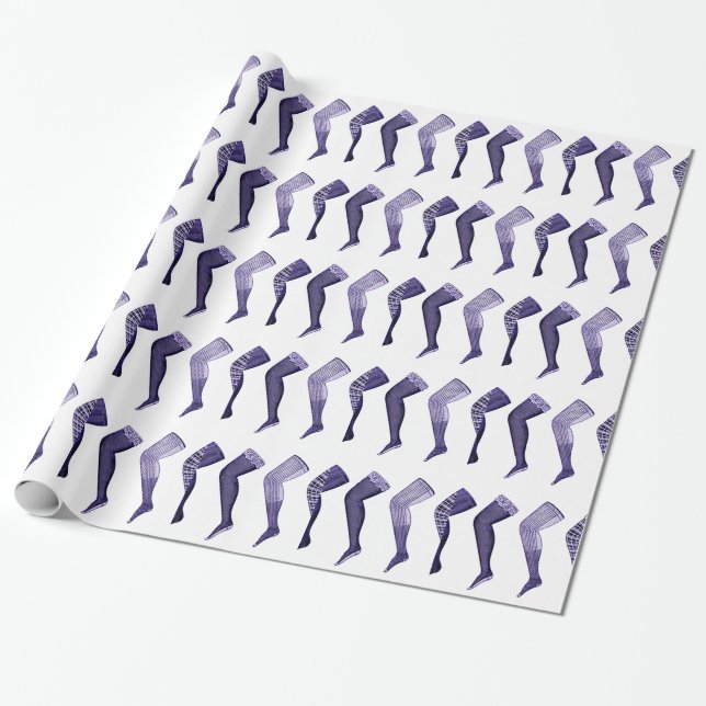 Vintage Ladys Strumpfwaren Geschenkpapier (Ungerollt)