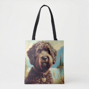 Vintage Lagotto Romagnolo Malerei Tasche