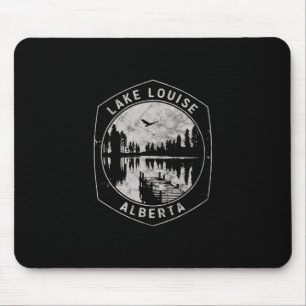 Vintage Lake Louise Alberta Outdoor-Urlaub  Mousepad