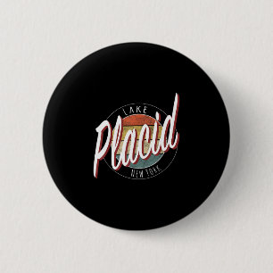 Vintage Lake Placid Adirondacks NY Button