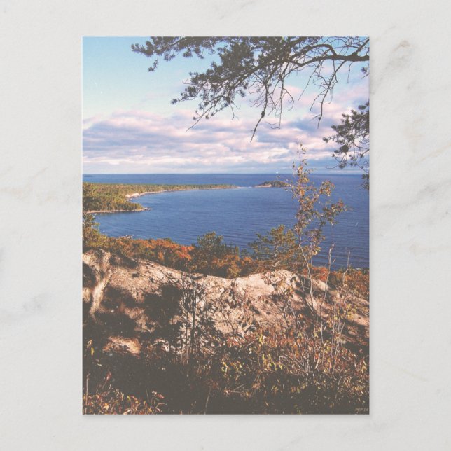 Vintage Lake Superior Shores Postkarte (Vorderseite)