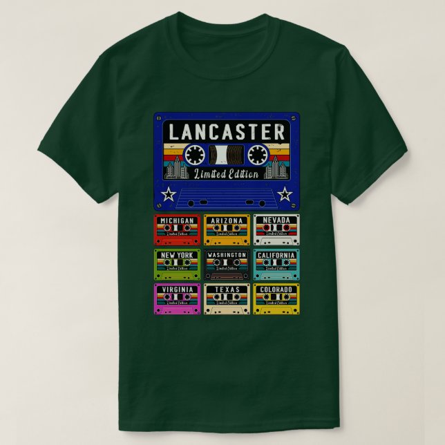 Vintage Lancaster City 1 T-Shirt (Design vorne)