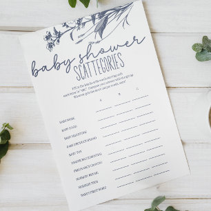 Vintage-Land-Scattergories-Baby-Shower-Spiel Poster