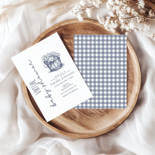 Vintage Landhaus-Charme Virtuelle Babyparty Einladung