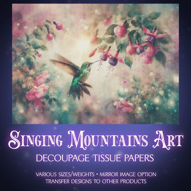 Vintage Landhummelblumen-Dekoupage Seidenpapier (Von Creator hochgeladen)