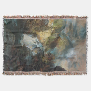 Vintage-Landschaft Wasserfall in den Bergen von Mo Decke