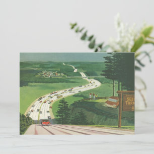 Vintage Landschaftliche amerikanische Autobahnen, 