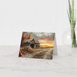 Vintage Landstraße im Herbst und Leerstand