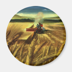 Vintage landwirtschaftliche Betriebe, Weidewirtsch Magnet