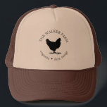 Vintage landwirtschaftliche Eier Truckerkappe<br><div class="desc">Rüsten Sie Ihre Hausfrau oder Familienfarm mit diesem schönen Vintagen Eierkarton-Aufkleber,  dass Kaffee Flecken Kreis mit Hühnerbild. Passen Sie Ihren eigenen Familiennamen an und stellen Sie sicher,  dass Sie unseren Shop für weitere Artikel aus dieser Kollektion Karo und wählen Sie zwischen verschiedenen Farben,  die Ihre Bedürfnisse Anzug.</div>