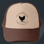 Vintage landwirtschaftliche Eier Truckerkappe<br><div class="desc">Rüsten Sie Ihre Hausfrau oder Familienfarm mit diesem schönen Vintagen Eierkarton-Aufkleber,  dass Kaffee Flecken Kreis mit Hühnerbild. Passen Sie Ihren eigenen Familiennamen an und stellen Sie sicher,  dass Sie unseren Shop für weitere Artikel aus dieser Kollektion Karo und wählen Sie zwischen verschiedenen Farben,  die Ihre Bedürfnisse Anzug.</div>