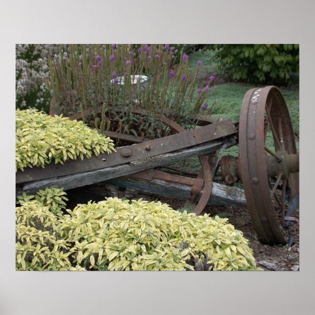 Vintage landwirtschaftliche Räder Poster (Vorne)