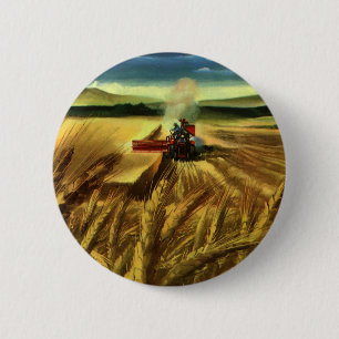 Vintage landwirtschaftlicher Landwirtschaftsbetrie Button