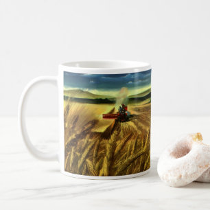 Vintage landwirtschaftlicher Landwirtschaftsbetrie Kaffeetasse
