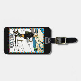 Vintage Langlaufloipe Utah Gepäckanhänger