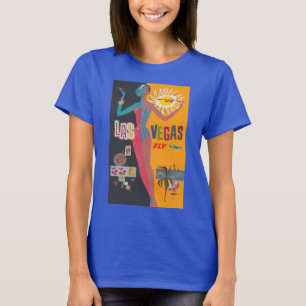 Vintage-Las-Vegas-Glücksspiel-Reiseplakat-Kunst T-Shirt