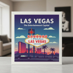 Vintage Las Vegas Nevada Fliese
