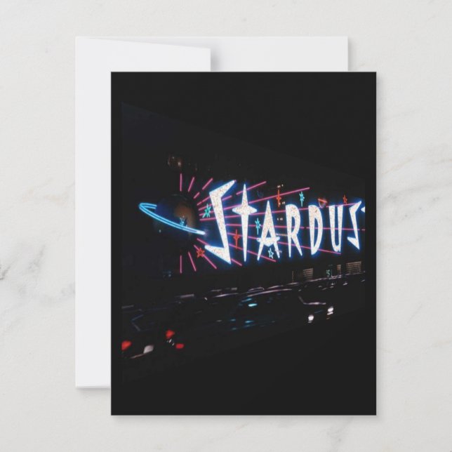 VINTAGE LAS VEGAS STILE PARTY EINLADUNG (Vorderseite)