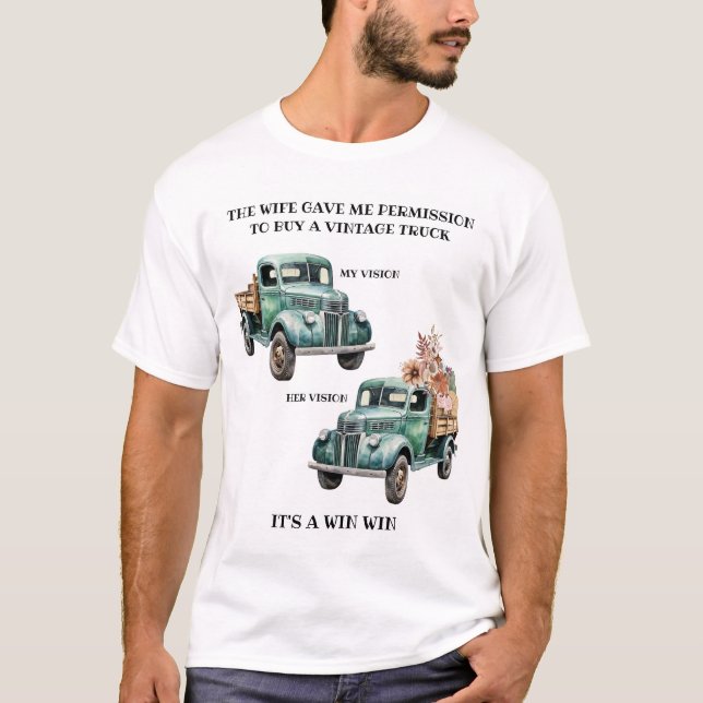 Vintage Lastkraftwagen T-Shirt (Vorderseite)