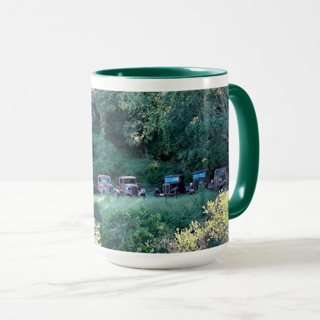 Vintage Lastkraftwagen Tasse (VorderseiteRechts)