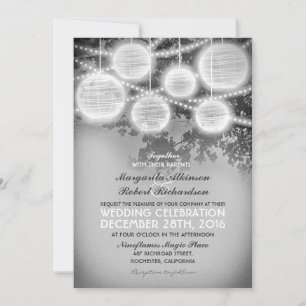 Vintage Laternen Hochzeitseinladungen Einladung