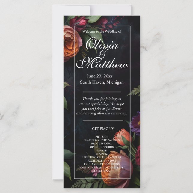 Vintage launische dunkle blumenblühende Rose (Vorderseite)