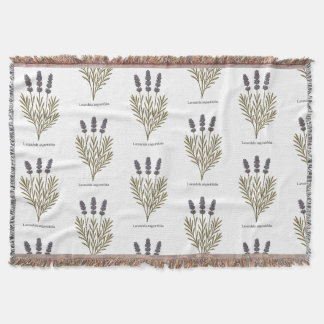 Vintage Lavendel-Blume Decke