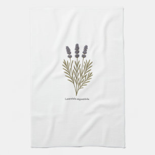 Vintage Lavendel-Blume Geschirrtuch