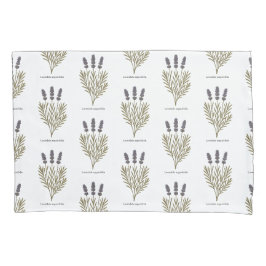 Vintage Lavendel-Blume Kissenbezug