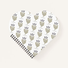 Vintage Lavendel-Blume Notizbuch