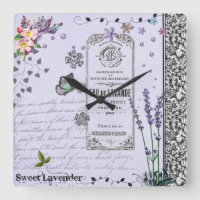 Vintage Lavendel-Collage