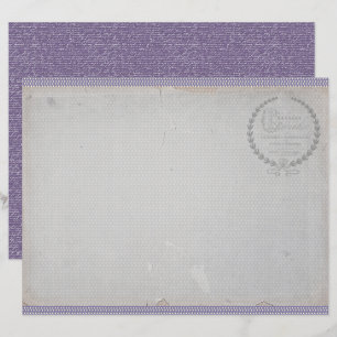 Vintage-Lavendel-Journalpapierblatt