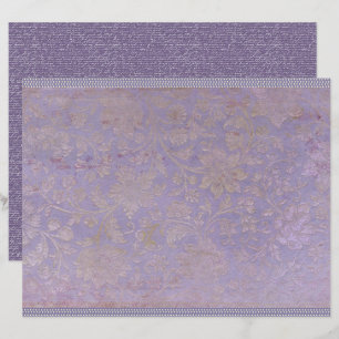 Vintage-Lavendel-Journalpapierblatt