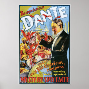 Vintage Le mystérieux Poster Dante