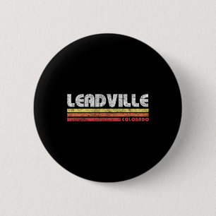 Vintage Leadville Colorado Retro Mountainbike Ski Button