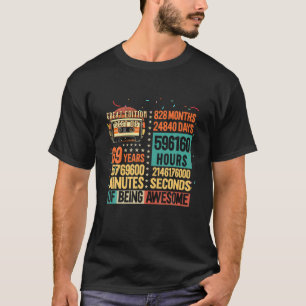 Vintage Lebensdauer 69 Jahre Retro-Kassette 69. Ge T-Shirt