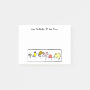 Vintage-Lebensmittel benutzerdefinierte Post-it-No Post-it Klebezettel