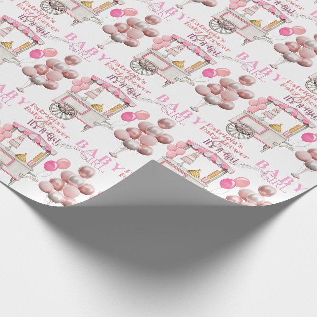 Vintage Leckereien für Kleinkinder Geschenkpapier (Ecke)