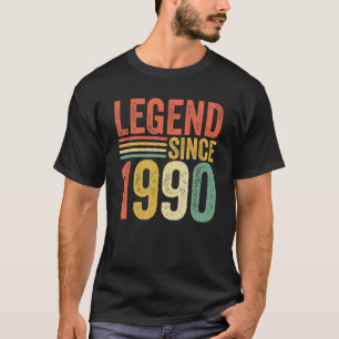 Vintage Legende seit 1990 32. Geburtstag Retro Män T-Shirt