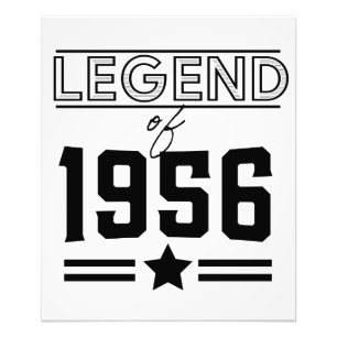 Vintage Legende von 1956 Fotodruck