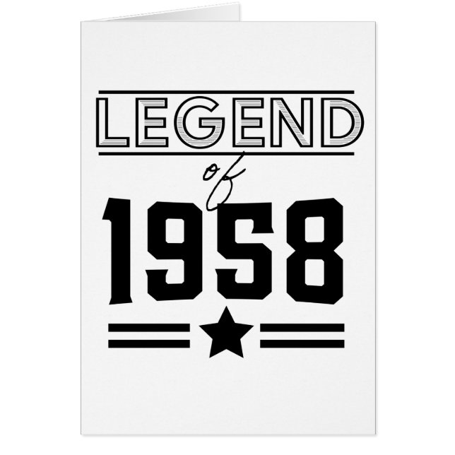 Vintage Legende von 1958 (Vorne)