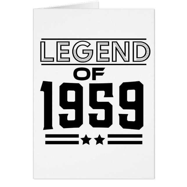 Vintage Legende von 1959 (Vorne)